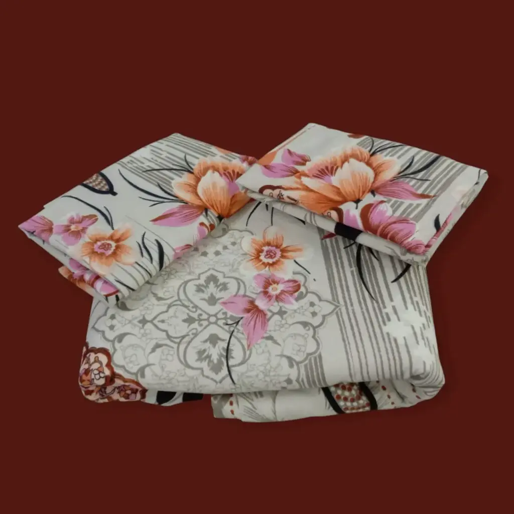 Double Bedsheet 90x100 with 2 Pillow Covers