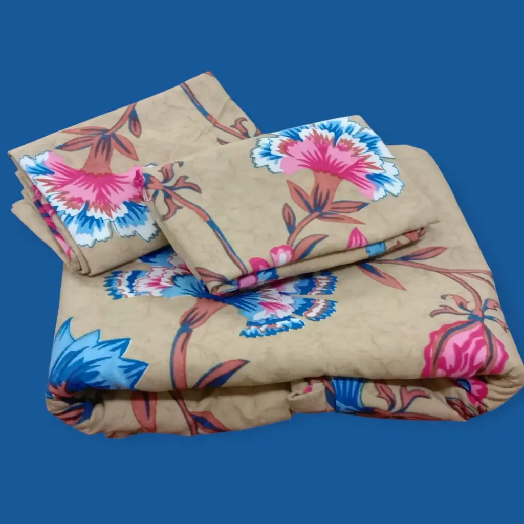 Double Bedsheet 90x100 with 2 Pillow Covers