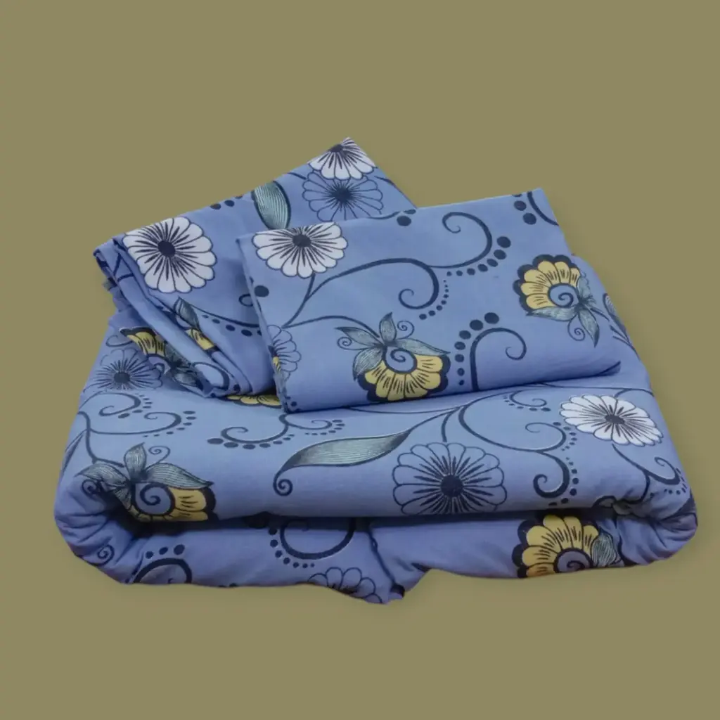 Double Bedsheet 90x100 with 2 Pillow Covers